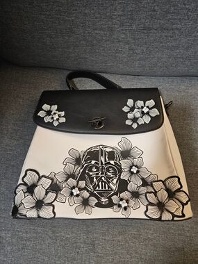 Our Universe Star Wars Darth Vader Sketch Floral Satchel Handbag